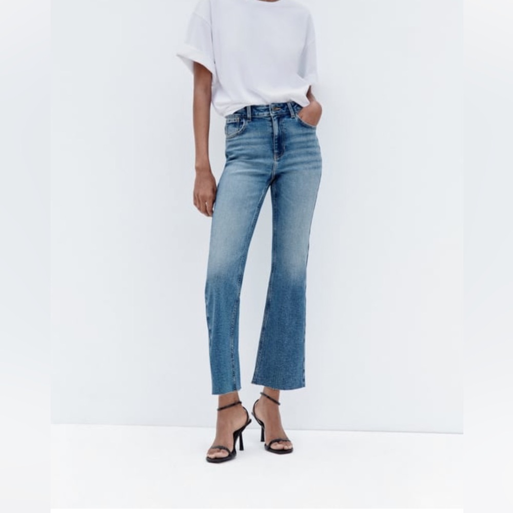 Zara mini flare jeans
